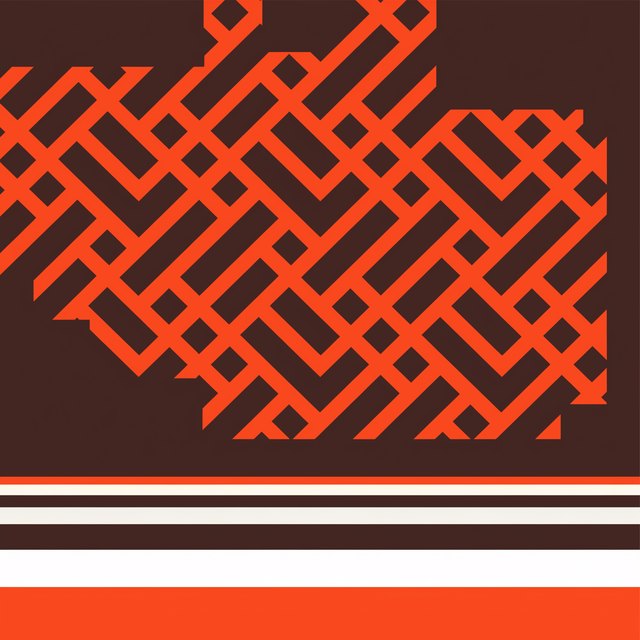 An abstract geometric pattern with orange lines on a dark background represents the Rajasthani language programming on Sukh.
